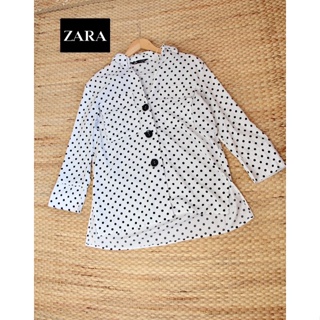 🍍 ZARA x Cotton คอลใหม่ Tag ครบ อก 42 ยาว 29 size S polka dot พื้นขาวน่ารัก • ตำหนิ ❌สภาพไม่กริบคะ 60% Code : 508(8)