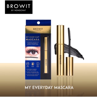 BROWIT BY NONGCHAT My Everyday Mascara มาสคาร่าสูตรกันน้ำ หัวแปรงหวี