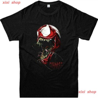 xixi shop เสื้อยืดพิมพ์ลาย Spiderman Venom Marvel Superhero แฟชั่นสําหรับผู้ชาย เสื้อยืด discountT-shirtT-shirt