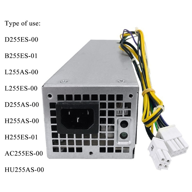 ann-พาวเวอร์ซัพพลาย-4pin-8pin-255w-psu-100-240v-50-60hz-แบบเปลี่ยน-สําหรับ-dell-3020-7020-9020-t7100-l255as-00-d255as-00