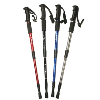 2Pcs/pair Outdoor Hiking Anti Shock Walking Sticks Telescopic Trekking Climbing Poles Ultralight Led Walking Canes Hikin