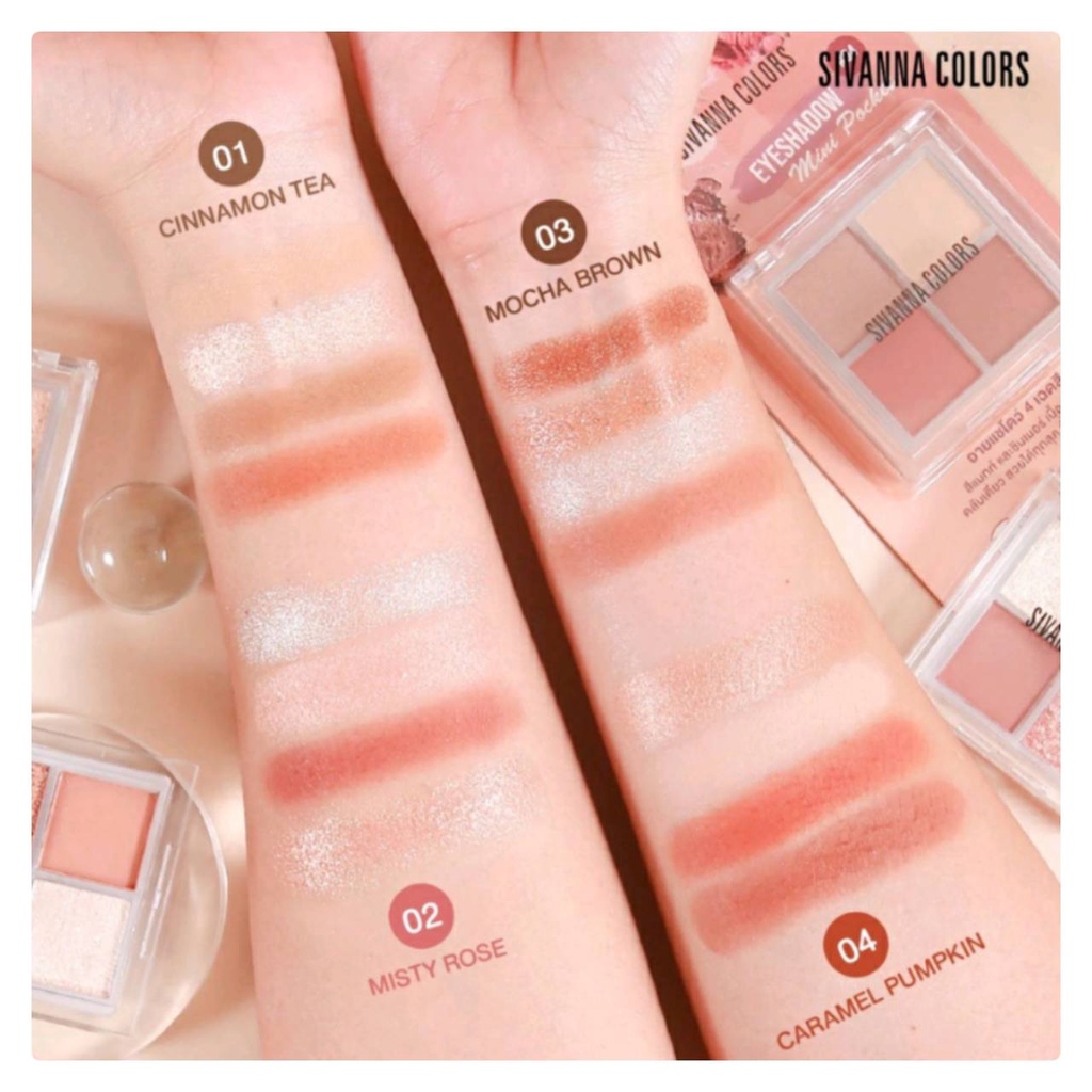 sivanna-eyeshadow-mini-pocket-hf166-ซีเวนน่า-มินิ-พอกเกต-อายแชโดว์-4-ช่อง