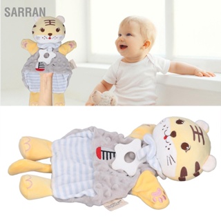 BSarran ผ้าห่มตุ๊กตานุ่ม รูปการ์ตูนสัตว์ กระดิ่ง มีเสียง เพื่อความปลอดภัย สําหรับเด็ก
