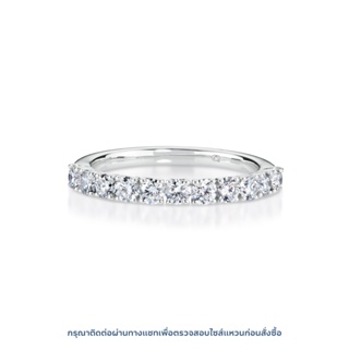 แหวนเพชรแถวครึ่งวง Classic Ananta Half Diamond Ring (RE029H)
