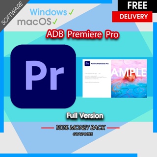 สินค้า ADB Premiere Pro 2023 ตัดต่อวิดีโอที่ทุกคนต้องมี lifetime Windows & macOS