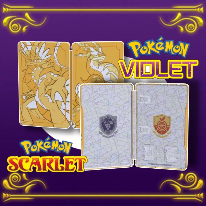ภาพหน้าปกสินค้า((12.12 ทักแชท รับโค้ดส่วนลดทั้งหมด )) Gold Steelbook Pokemon Scalet & Violet (No Game) จากร้าน non1987 บน Shopee