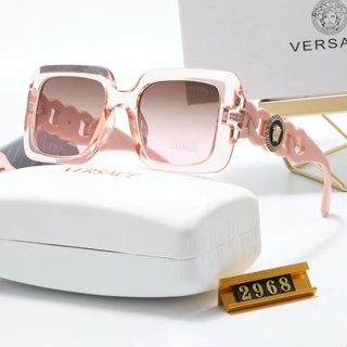 Versace แว่นตากันแดด กรอบขนาดใหญ่ ไล่โทนสี หรูหรา แฟชั่นคลาสสิก สําหรับผู้ชาย ผู้หญิง uv400
