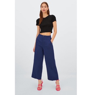 ⏸STRADIVARIUS FORMAL CULOTTE TROUSE WOMAN กางเกงขายาวแบรนด์