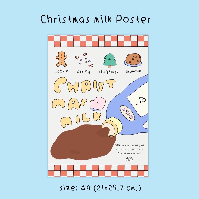 poster-christmas-milk-โปสเตอร์แต่งห้องลายคริสต์มาส