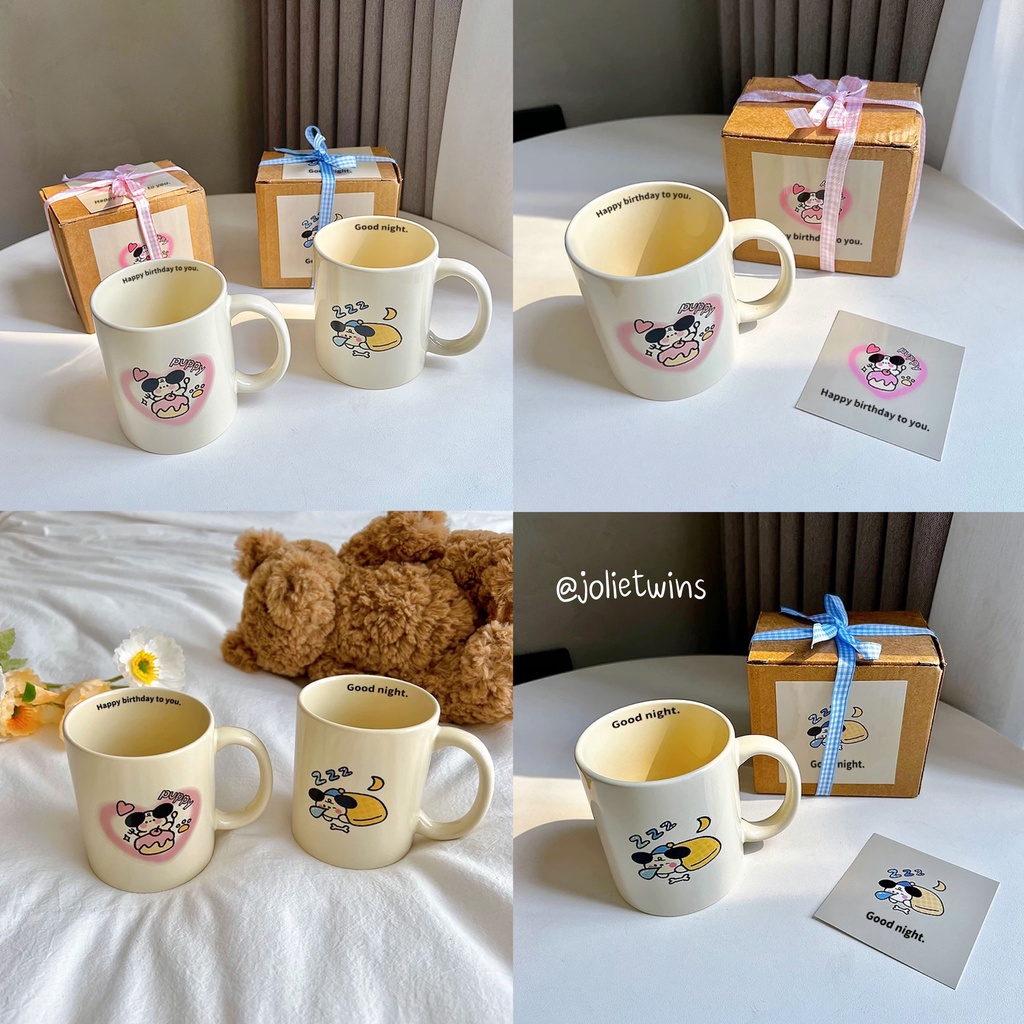 พร้อมส่ง-แก้ว-puppy-mug-แก้วน้ำ