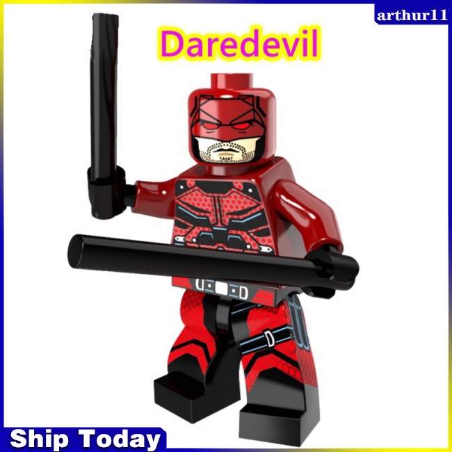 arthur-บล็อกตัวต่อเลโก้-marvel-daredevil-kingpin-iron-fist-ขนาดเล็ก-ของเล่นสําหรับเด็ก