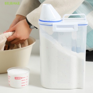 [FSBA] กล่องพลาสติก ขนาดใหญ่ แบบพกพา พร้อมถ้วยตวง KCB ของใช้ในครัวเรือน