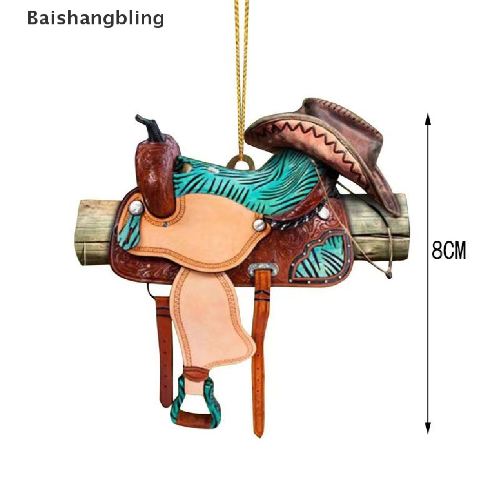 bsbl-อานม้าอะคริลิค-รูปอานม้า-สไตล์คาวบอยตะวันตก-สร้างสรรค์-สําหรับแขวนตกแต่ง