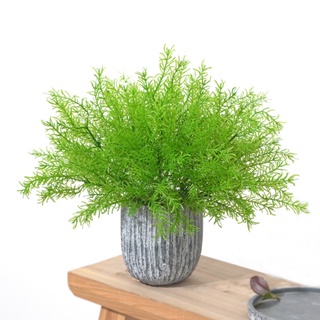 【AG】5 Forks Artificial Flower Decoration Potted Plant Plastic Tianmen Winter Grass Home Decor