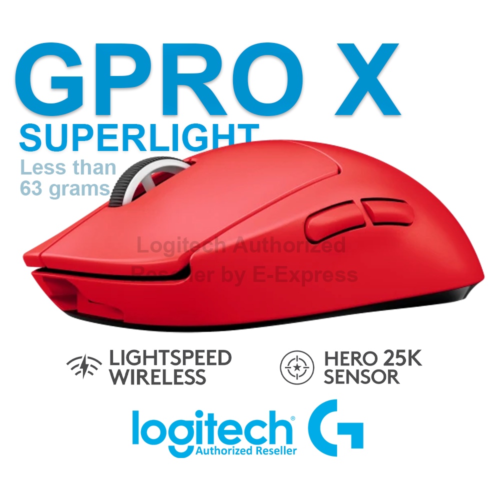 logicool PRO X SUPERLIGHT レッド