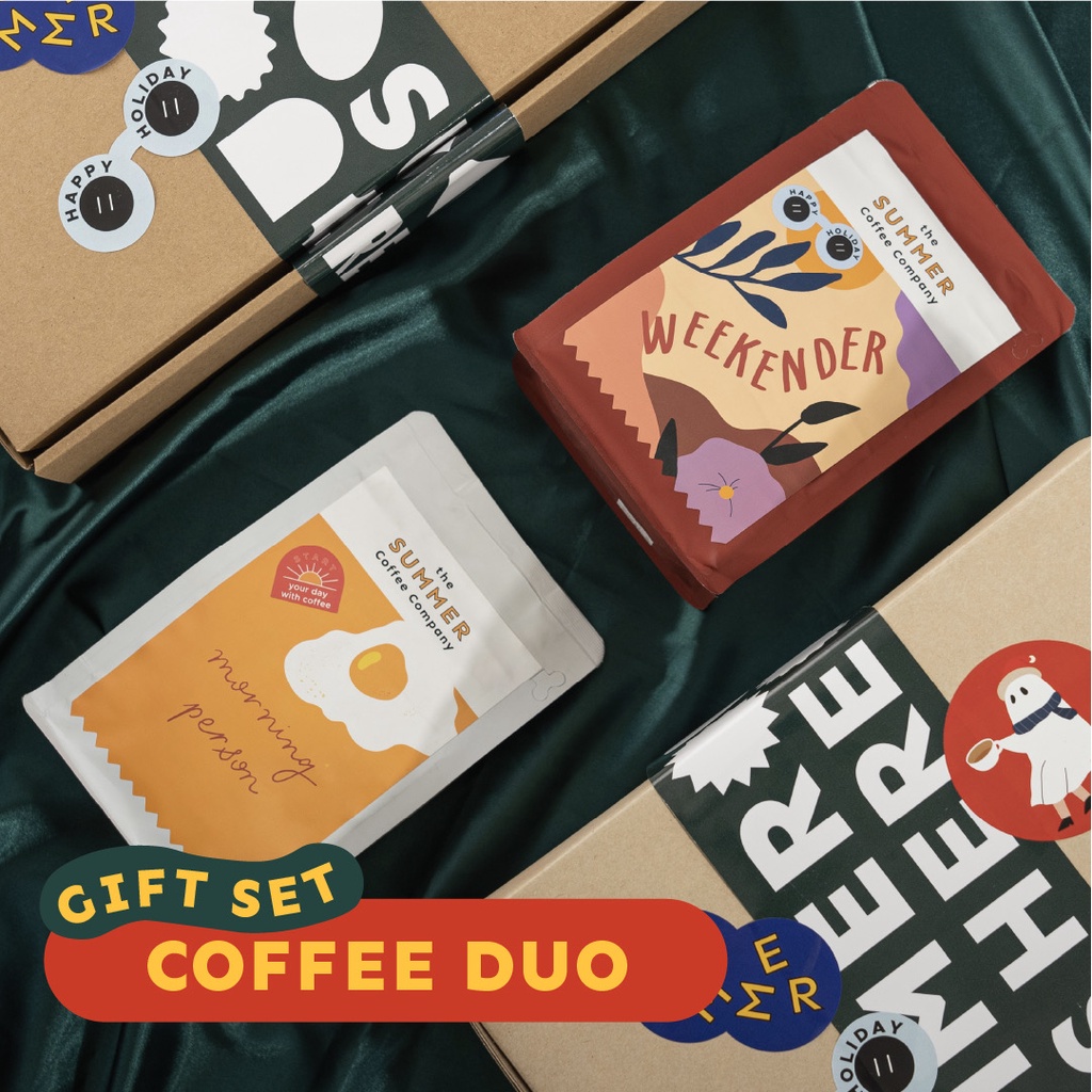ภาพหน้าปกสินค้าCoffee Duo Set l กล่องของขวัญ กิฟเซตกาแฟ จากร้าน thesummercoffeecompany บน Shopee