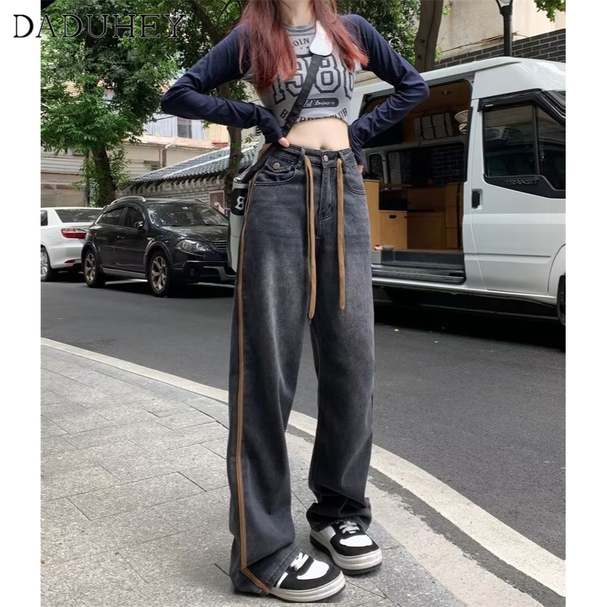 daduhey-womens-high-street-wide-leg-jeans-retro-new-ins-fashion-high-waist-slimming-straight-pants