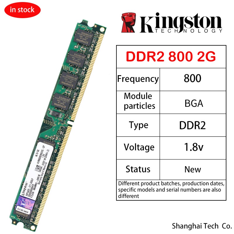 ใหม่-kingston-แรมหน่วยความจํา-ddr2-2gb-667-800mhz-pc2-5300u-6400u