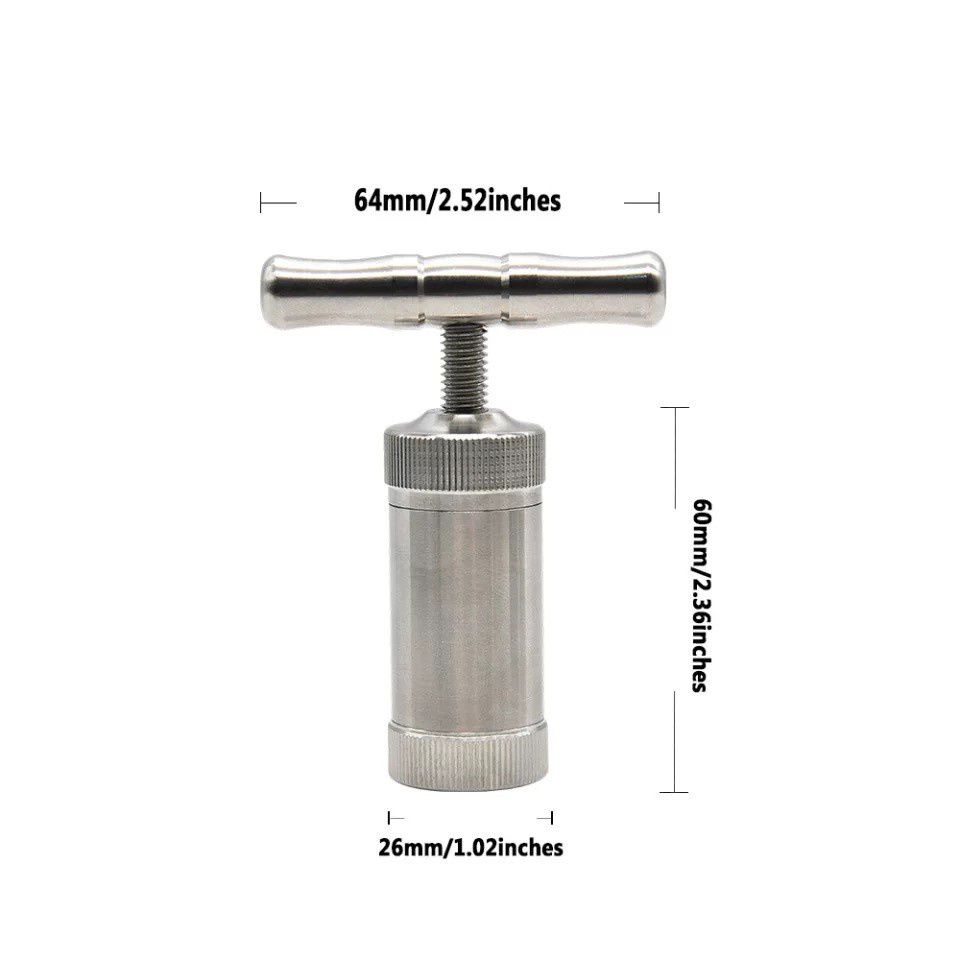 hornet-cannadude-เครื่องอัดแท่ง-อลูมิเนียม-herb-presser-เครื่องกดเครื่องเทศ-crusher