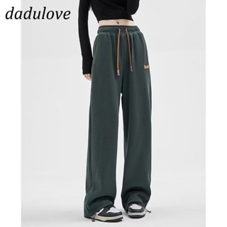 DaDulove💕 New Korean Womens High Waist Loose Large Size Wide Leg Pants Fashion Sports Casual Pants Fashion