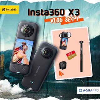 Insta360 X3 ใหม่! Vlog Set 1 โปรโมชั่น พร้อมอุปกรณ์เสริม ประกันศูนย์