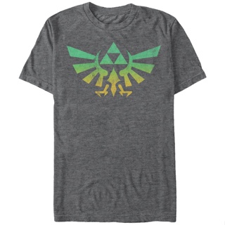 Colorful Tri-Force Legend of Zelda T-Shirt เสื้อยืด cotton เสื้อยืด oversize