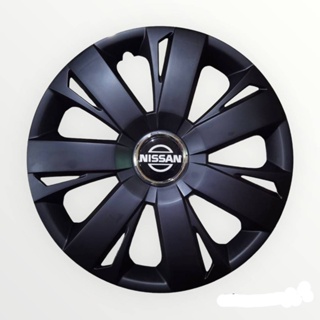 Wheel Cover ฝาครอบกระทะล้อ มี สีดำ หรือ สีบรอนซ์ ขอบ R 15 นิ้ว ลาย NISSAN wc7 (1 ชุด มี 4 ฝา) **มาร้านนี่จบในที่เดียว**