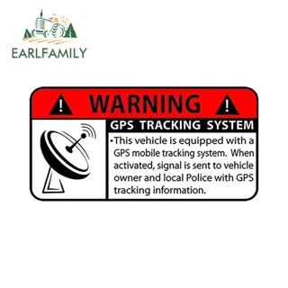 Earlfamily สติกเกอร์ไวนิล GPS ป้องกันรอยขีดข่วน ขนาด 13 ซม. x 6.8 ซม. สําหรับตกแต่งประตูรถยนต์