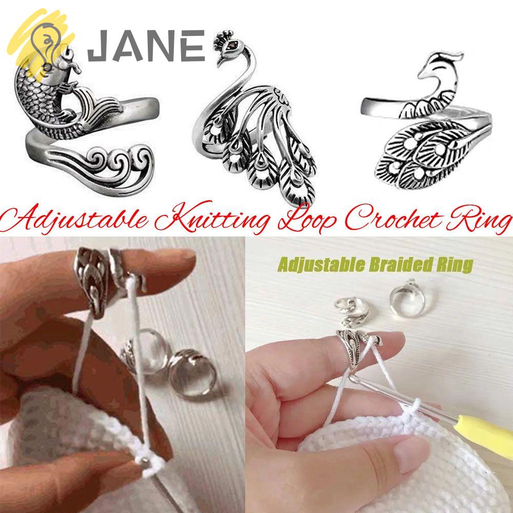 Sewing Accessories Knitting Loop Crochet Tool Wear Thimble Knitting Finger  Ring