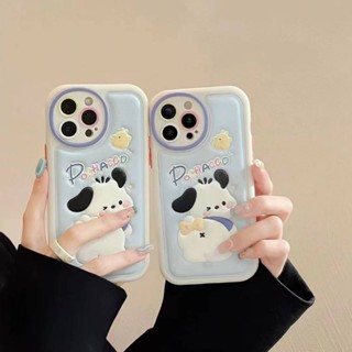 เคสงานหนังลายPochacco เคสหนัง i11 i11ptomax i12 i12pro i12promax i13 i13pro i13promax i14 i14pro i14promax