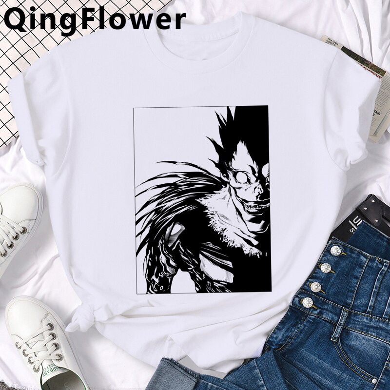 เสื้อยืดใหม่-death-note-shinigami-ryuk-เสื้อยืดลายการ์ตูนตลกผู้ชาย-เสื้อยืดการ์ตูนอะนิเมะญี่ปุ่น-misa-amane