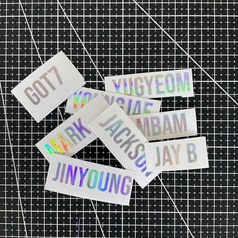 #สติ๊กเกอร์ติดแท่งไฟ #got7 [Lightstick Decal Stickers] | Shopee Thailand