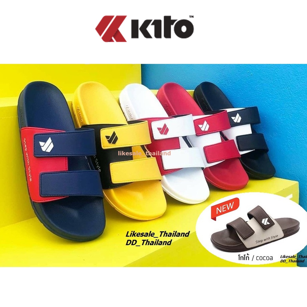ภาพหน้าปกสินค้ารุ่นใหม่ล่าสุด Kito Move TwoTone รุ่น AH81 รองเท้าแตะ (Size 36 - 43) รองเท้าแตะกีโต้ชาย-หญิง