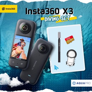 Insta360 X3 ประกันศูนย์ โปรโมชั่น พร้อมอุปกรณ์เสริมสุดคุ้ม Action Camera ผ่อนชำระได้ คุ้มครบเซต