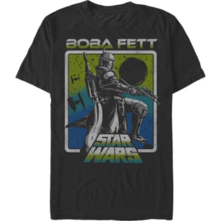 Boba Fett Galactic Bounty Hunter Star Wars T-Shirt เสื้อเด็กหญิง เสื้อสีขาว เสื้อยืดสีขาวผู้หญิง