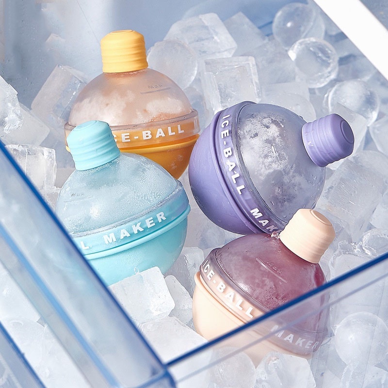 แม่พิมพ์ที่ทำน้ำเเข็งก้อนกลม-มี4สี-แม่พิมพ์กลม-ice-ball-maker-ห้องครัวทำน้ำแข็ง-พิมพ์น้ำแข็ง-ซิลิโคนทำน้ำแข็ง-ไอซ์บอล