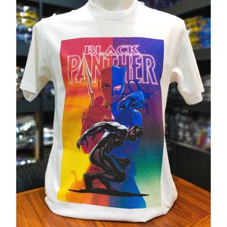 เสื้อยืดMarvel_ลิขสิทธิ์แท้ลายBlackPanther.สีขาว(MVX-138)