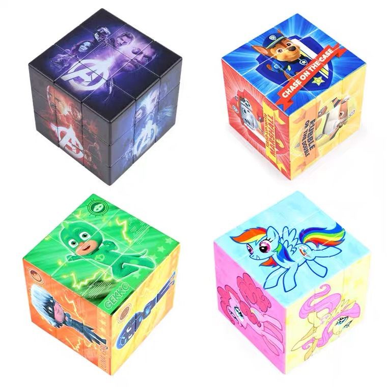 รูบิค-3x3-แม่เหล็ก-gan-รูบิค-3x3-แม่เหล็ก-รูบิค-2x2-รูบิค-4x4-รูปแบบการ์ตูนลำดับที่3-rubiks-cube-wang-team-ice-and-snow-ultraman-queen-starry-sky-naruto-pirate-minnie-puzzle-3d