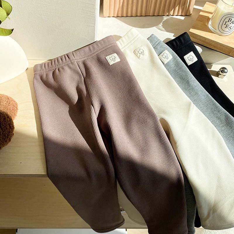 กางเกงเลกกิ้งขายาว-เอวยางยืด-แบบหนา-สวมใส่สบาย-สไตล์เกาหลี-สําหรับเด็กผู้หญิง-เหมาะกับการเล่นโยคะ