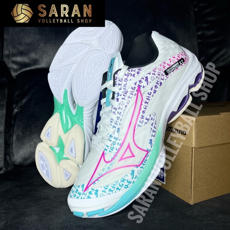 Mizuno wave lightning Z7 ใหม่ล่าสุด ขาวชมพูม่วงฟ้า | Shopee Thailand