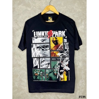 Linkinparkเสื้อยืดสีดำสกรีนลายFC08