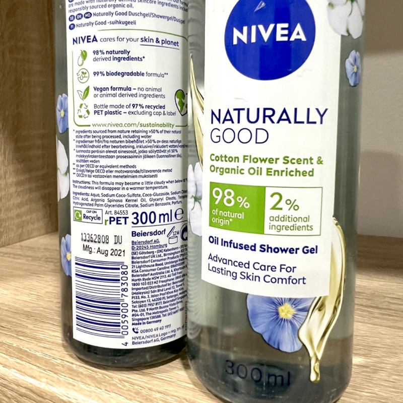 nivea-naturally-good-cotton-flower-scent-amp-organic-oil-enriched-shower-300ml-ดอกฝ้าย