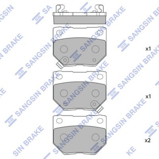 ผ้าดิสเบรคหลัง NISSAN SKYLINE R33 1993- FAIRLADY Z32 1989- SUBARU IMPREZA GC GF GD GG GE 2 POT HI-Q