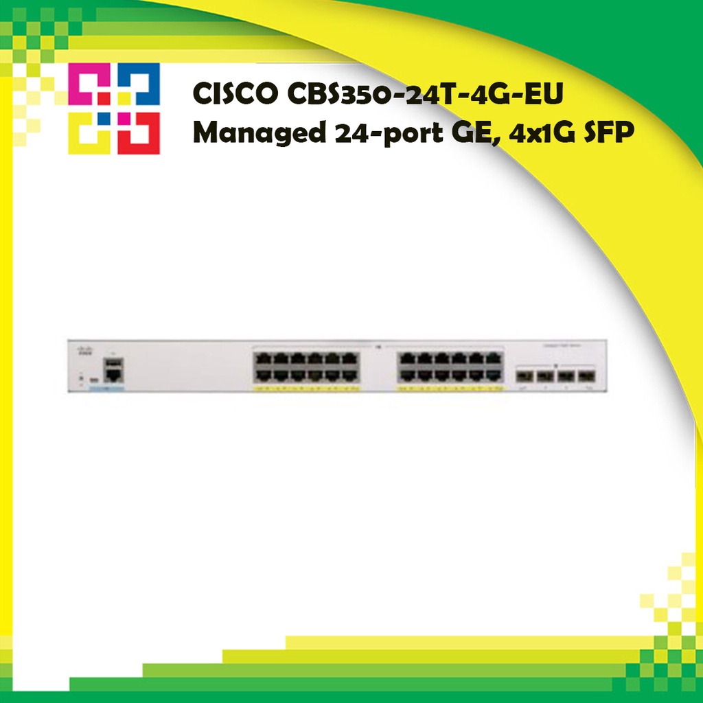 CISCO CBS350-24T-4G-EU Managed 24-port GE, 4x1G SFP | Shopee Thailand