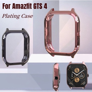 Soft TPU Case for Huami Amazfit GTS 4 4mini Plating Cover Screen Protector Film for Huami Amazfit gts4 Protective Shell