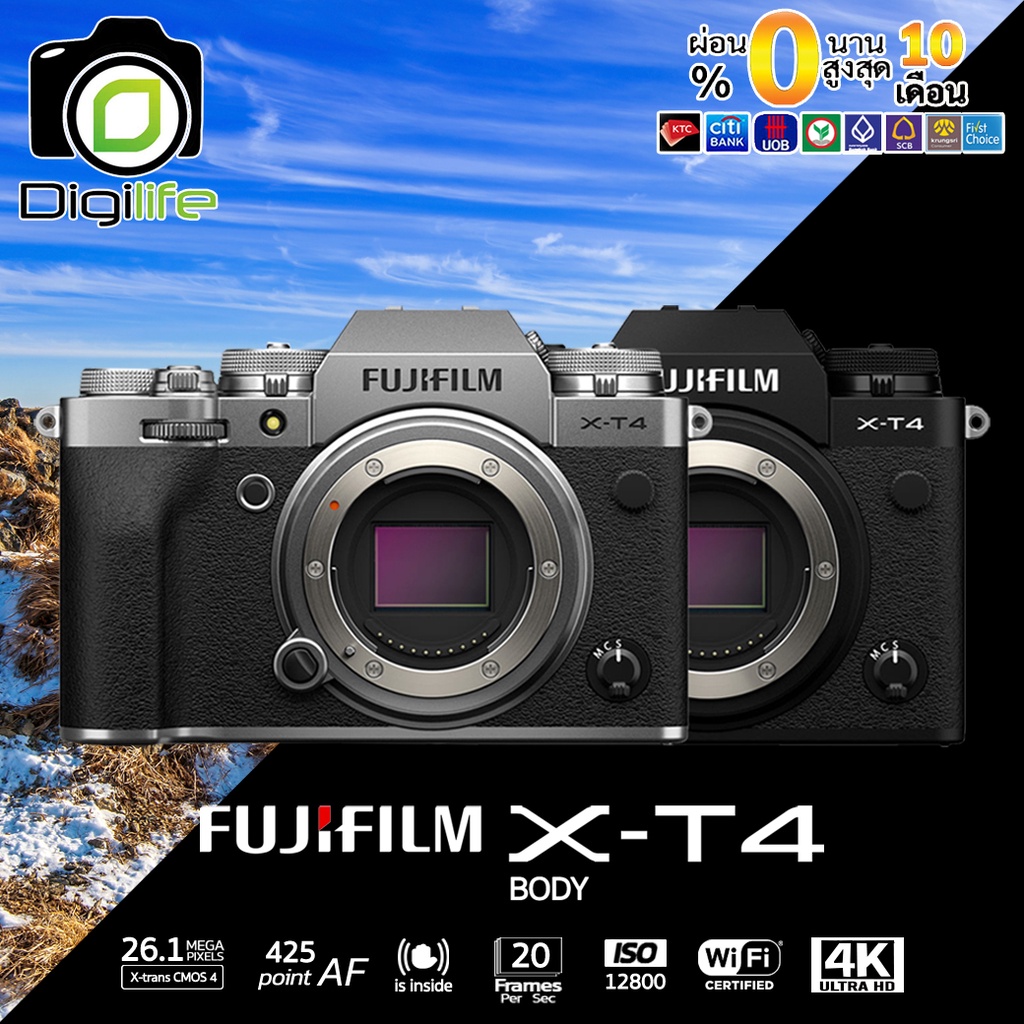 ภาพหน้าปกสินค้าผ่อน 0%** Fujifilm Camera X-T4 Body - รับประกันร้าน Digilife Thailand 1ปี