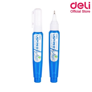 Deli  7287 Correction Pen 8ml ปากกาลบคำผิด ขนาด 8ml (แพ็ค 1 แท่ง) เครื่องเขียน ลิควิด ลิขวิด ปากกาลบคำผิด เครื่องเขียน