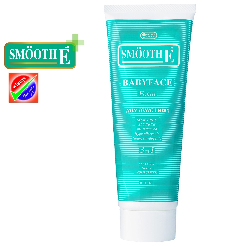 smooth-e-babyface-foam-8-0-oz-240-g-วันผลิต-04-2021สมูท-อี-เบบี้เฟช-โฟม-240กรัม