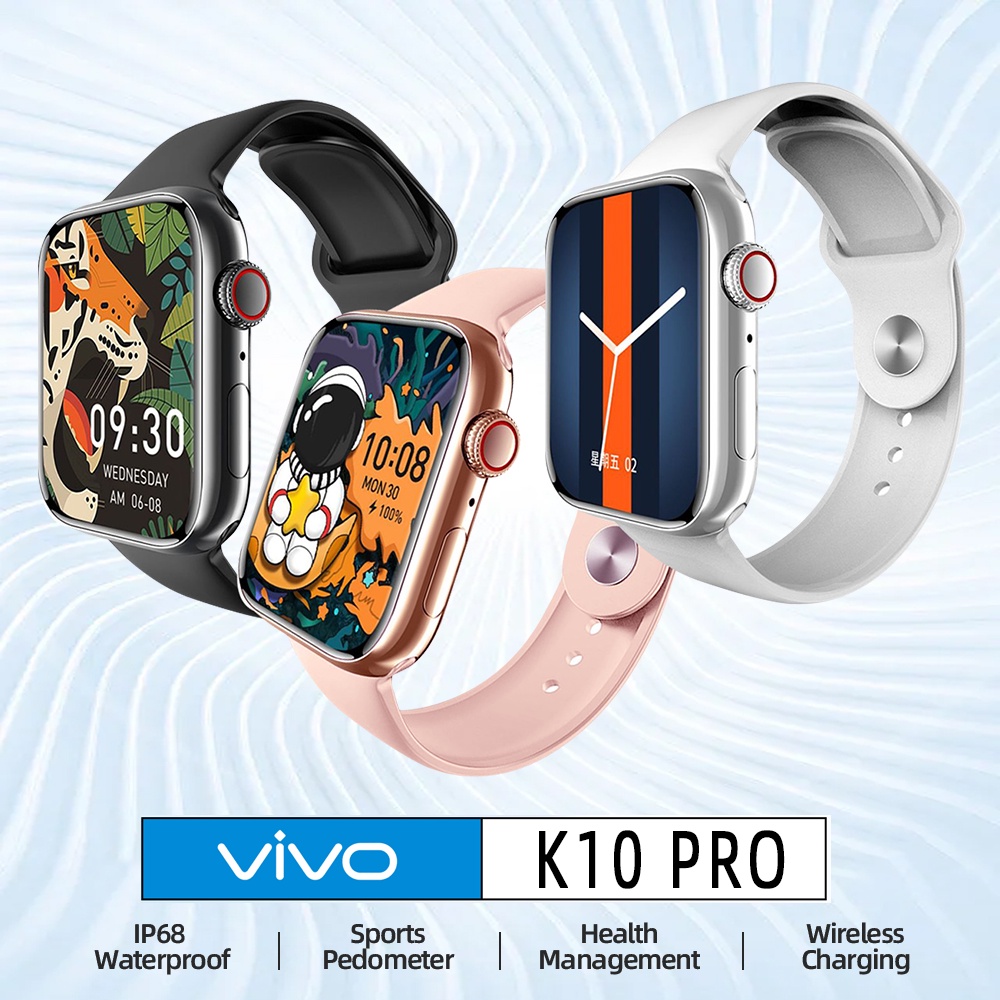 ภาพหน้าปกสินค้านาฬิกาสมาร์ทวอทช์ vivo K10 PRO smartwatch สมาร์ทวอทช์ สัมผัสได้เต็มจอ Smart Watch รับประกัน 1ปี รองรับภาษาไทย นาฬิกาสมาร