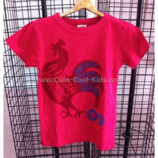 TSB-510 เสื้อยืดเด็กผู้ชาย สีแดง Size-130 (6-7Y)